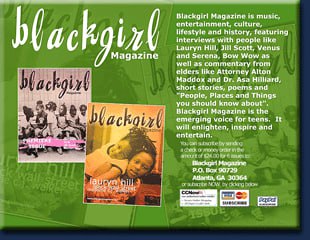 Blackgirl Magazine — Diamond Lounge Creative