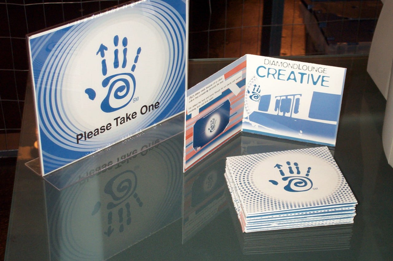 Diamond Lounge Creative — printed collateral and brochures